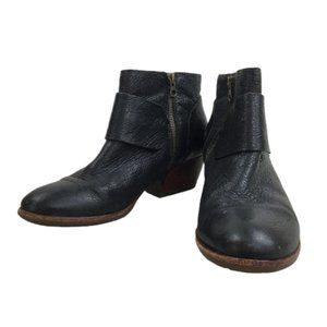 Kork-Ease Black Leather Booties 10